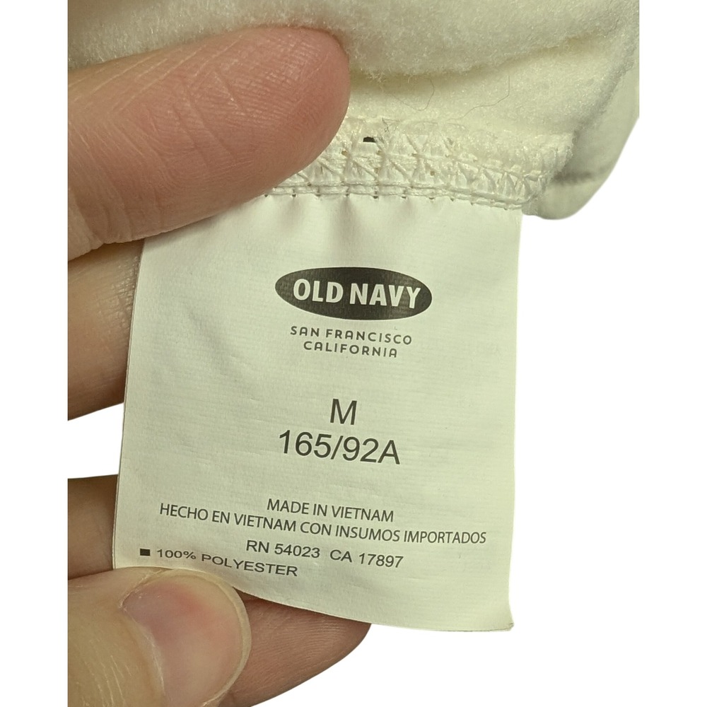 Old Navy Performance Microfleece Full Zip Jacket Athleisure Active Marshmallow M - Picture 7 of 8